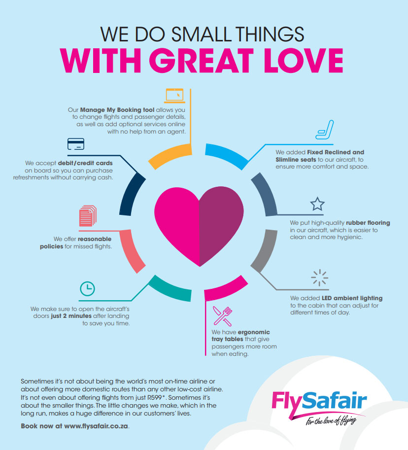 FlySafari Benefits